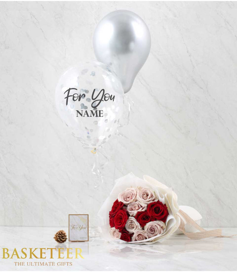 BASKET + BALLOONS